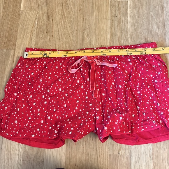 🆕 LOFT Sleep Red and White Star Pattern Pajama Shorts Women’s Size Small - Picture 5 of 11